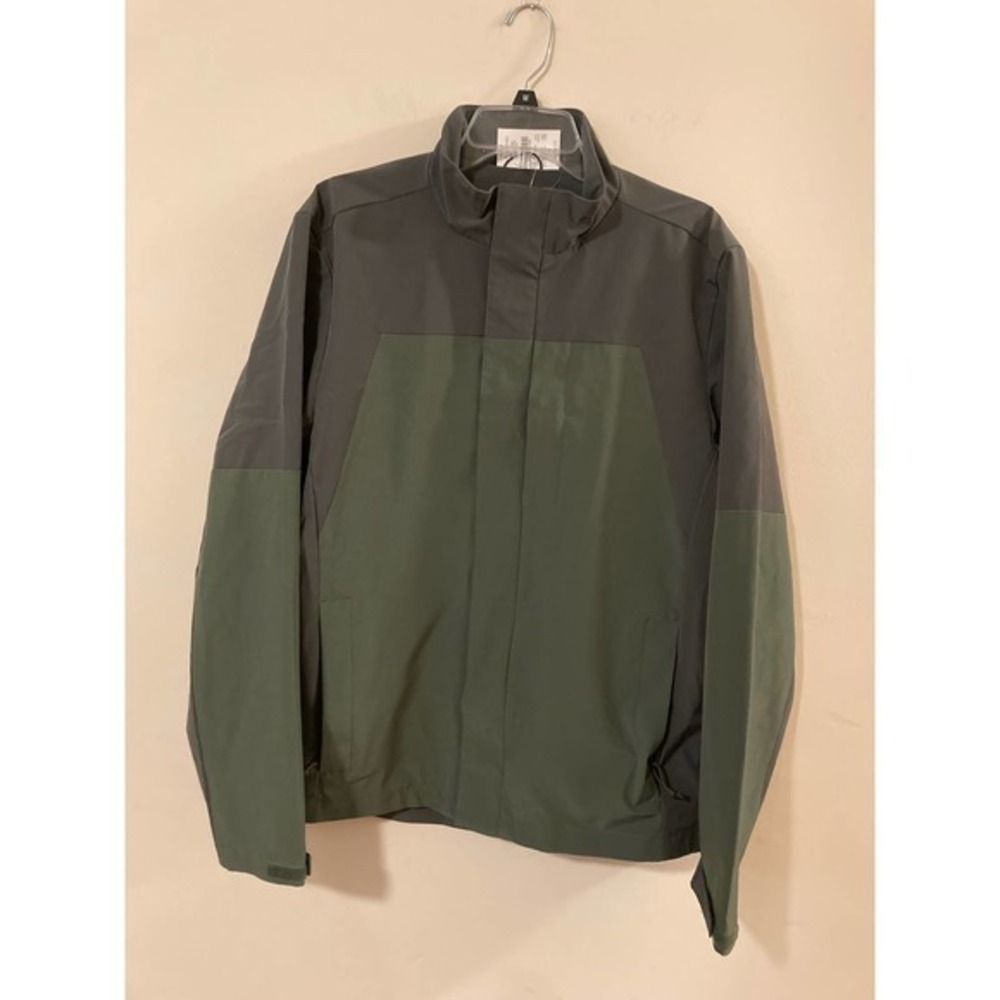 Men’s J. Crew Performance Technical Jacket NWT Full Zip L Gray Green